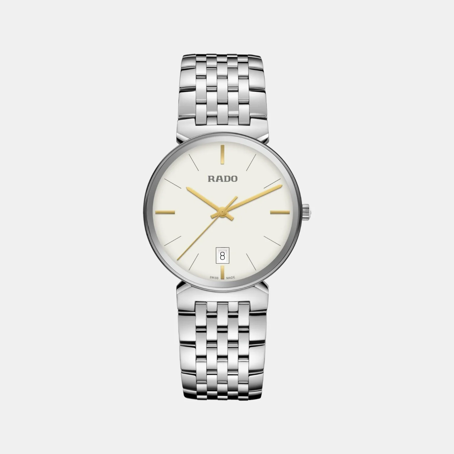 Florence Men Quartz White Dial Analog Stainless Steel Watch R48912013