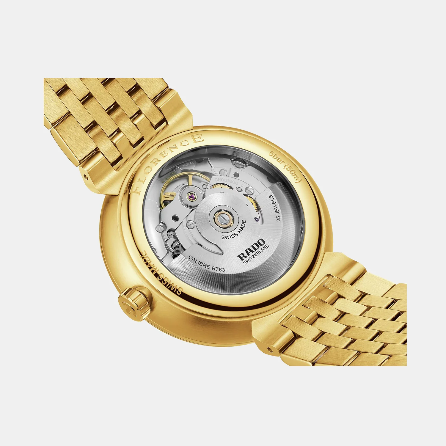 Florence Unisex Automatic Silver Dial Analog Stainless Steel Watch R48904013 - Image 4