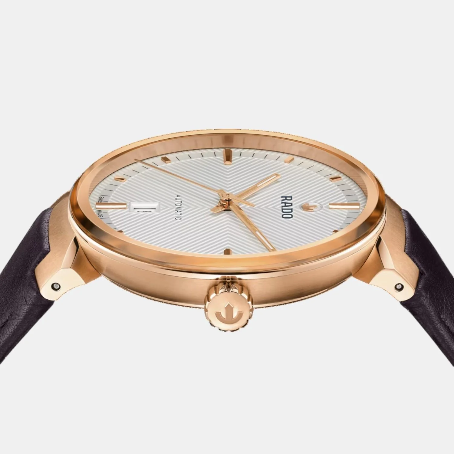 Florence Unisex Automatic Silver & White Dial Analog Leather Watch R48905015 - Image 4