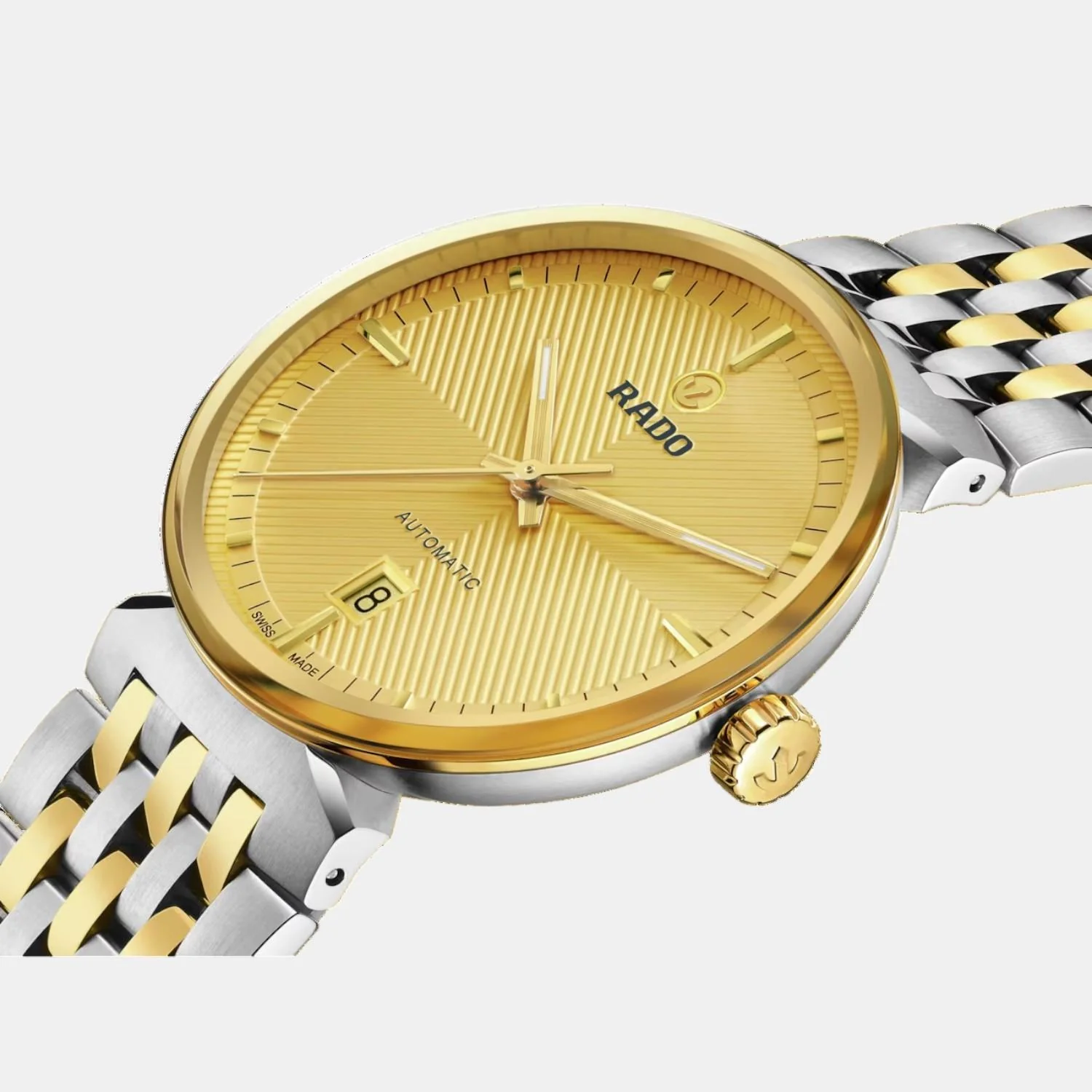 Florence Unisex Automatic Yellow Dial Analog Stainless Steel Watch R48903253 - Image 3