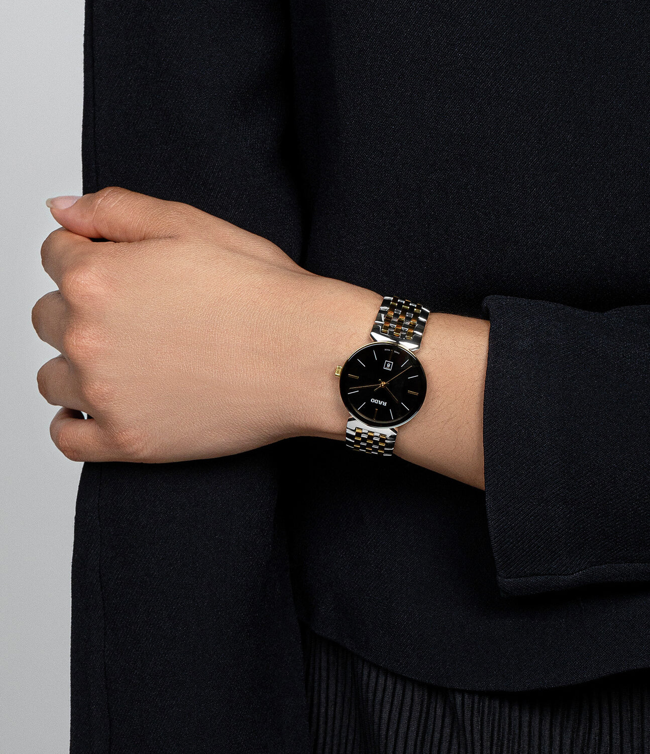 Florence Women Quartz Black Dial Analog Stainless Steel Watch R48913153 - Image 6