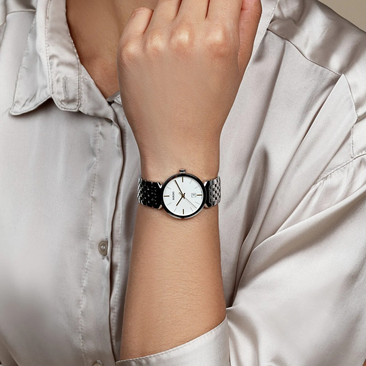 Florence Women Quartz White Dial Analog Stainless Steel Watch R48913013 - Image 4