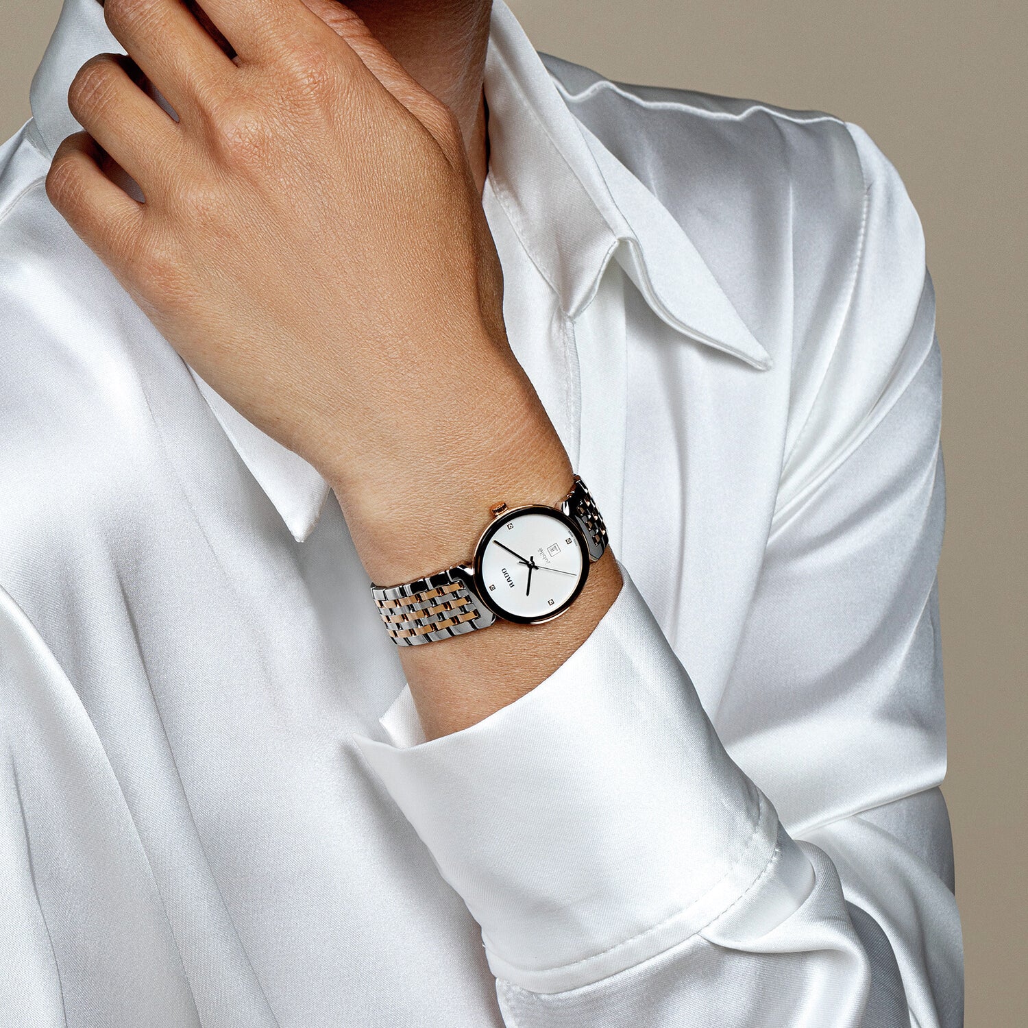 Florence Women Quartz White Dial Analog Stainless Steel Watch R48913723 - Image 5