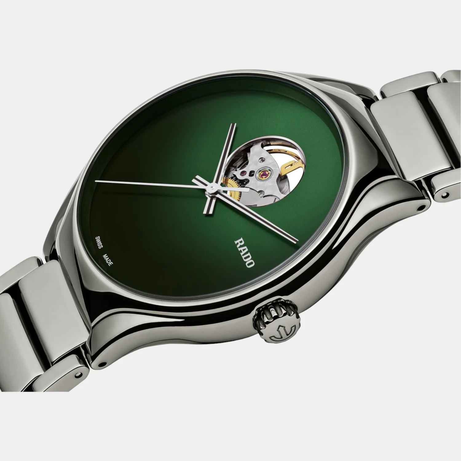 True Round Secret Unisex Automatic Green Dial Analog Ceramic Watch R27108312 - Image 2