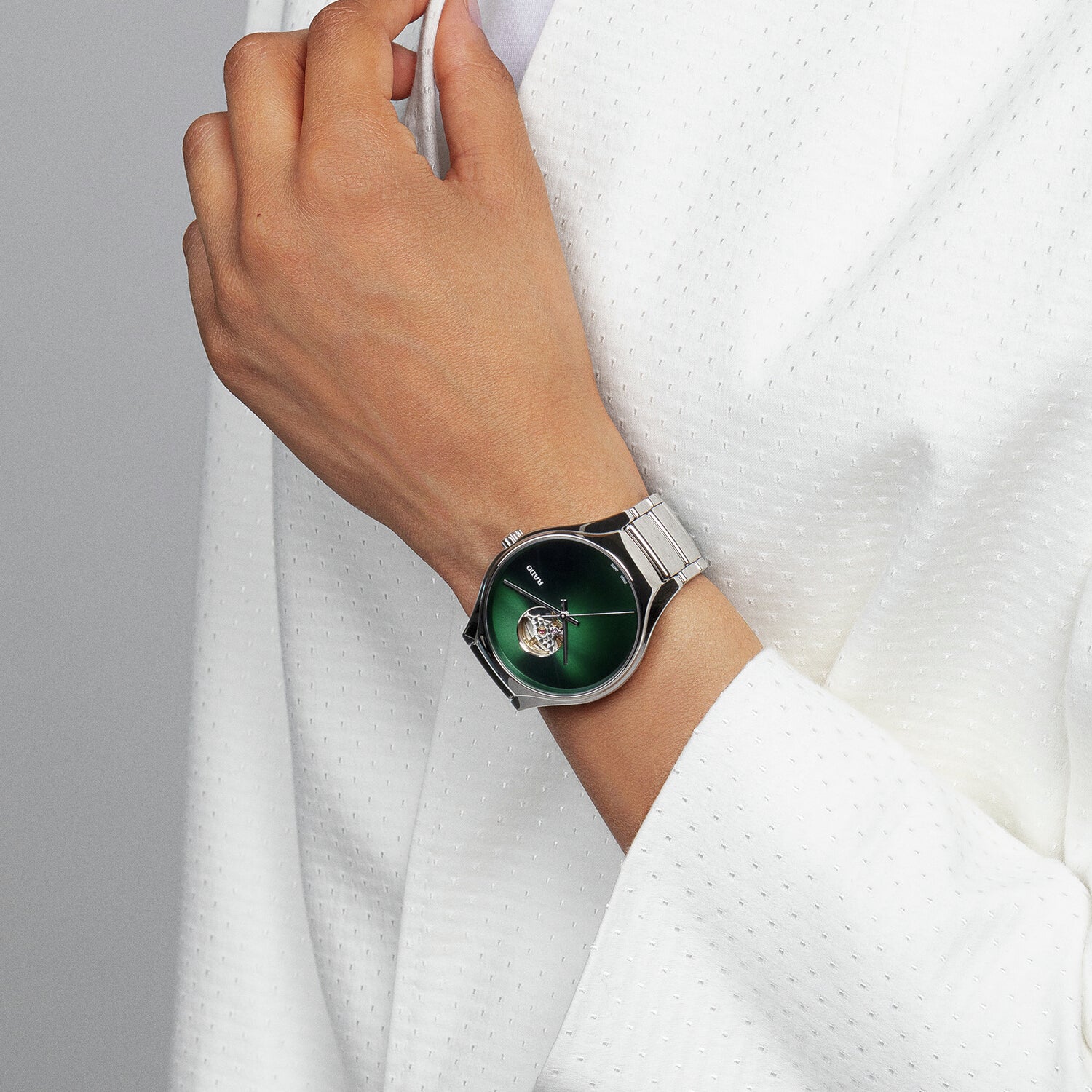 True Round Secret Unisex Automatic Green Dial Analog Ceramic Watch R27108312 - Image 7