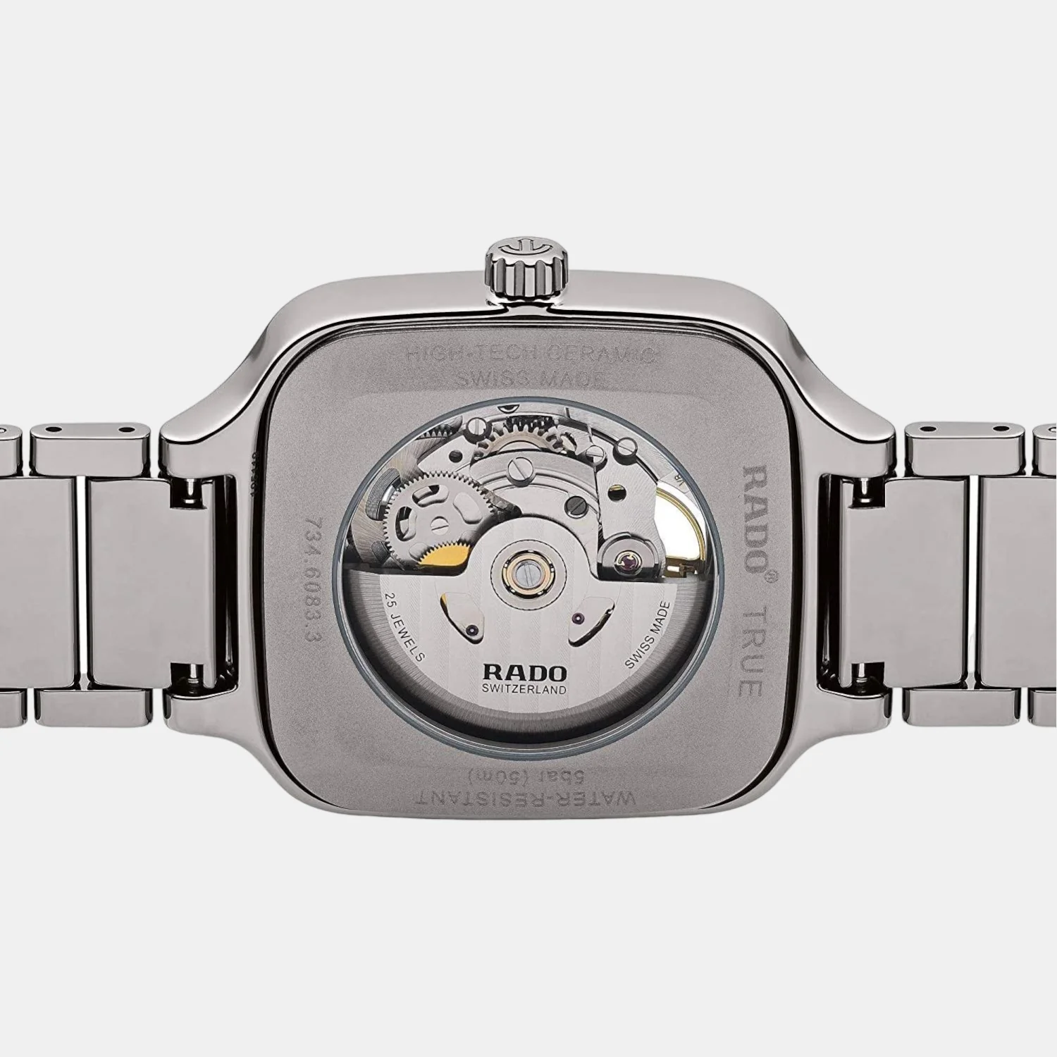 True Square Unisex Automatic Blue Dial Analog Ceramic Watch R27083202 - Image 3