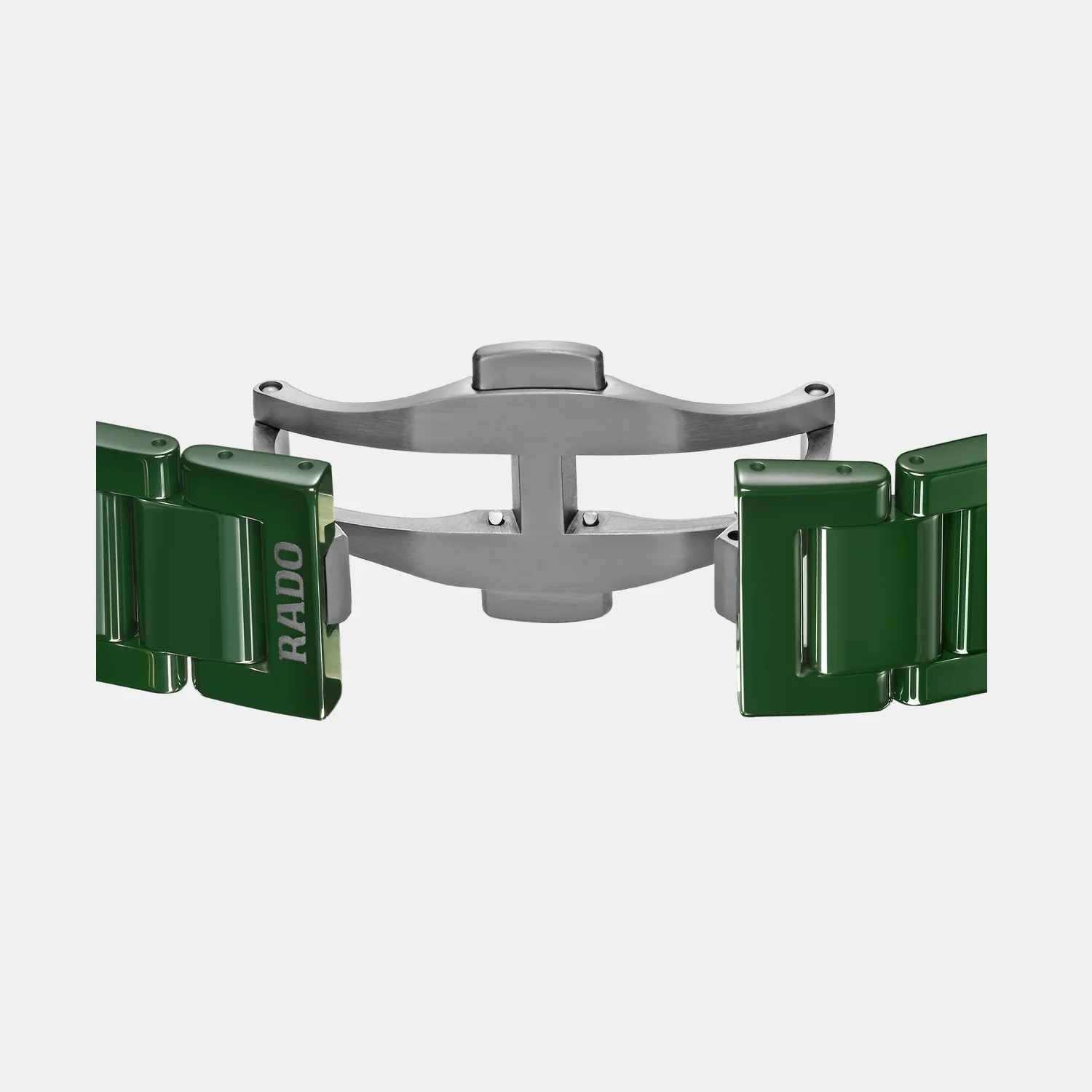 True Square Unisex Quartz Green Dial Analog Stainless Steel Watch R27047902 - Image 5