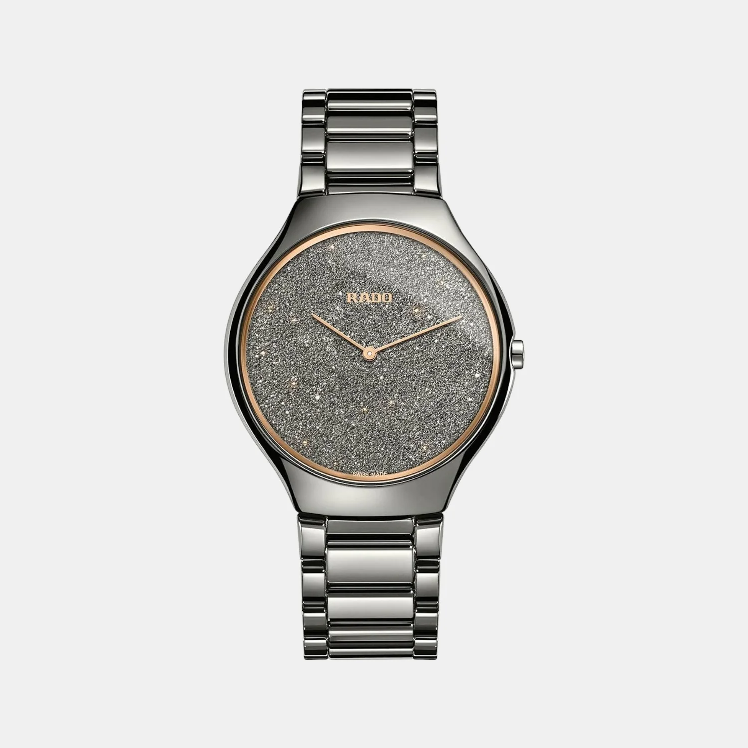 True Thinline Unisex Quartz Grey Dial Analog Ceramic Watch R27010102