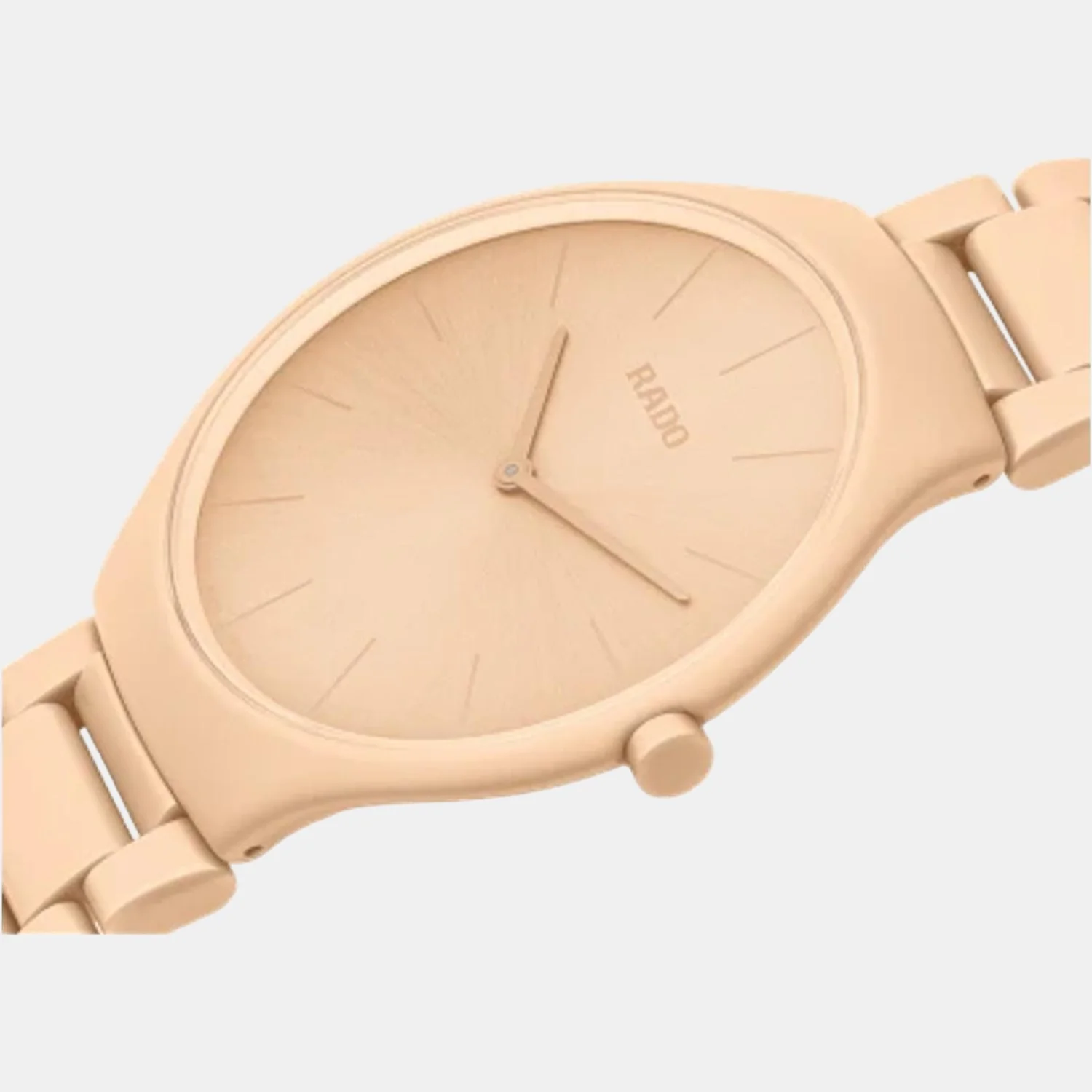 True Thinline Unisex Quartz Pale Sienna Dial Analog Ceramic Watch R27097672 - Image 2