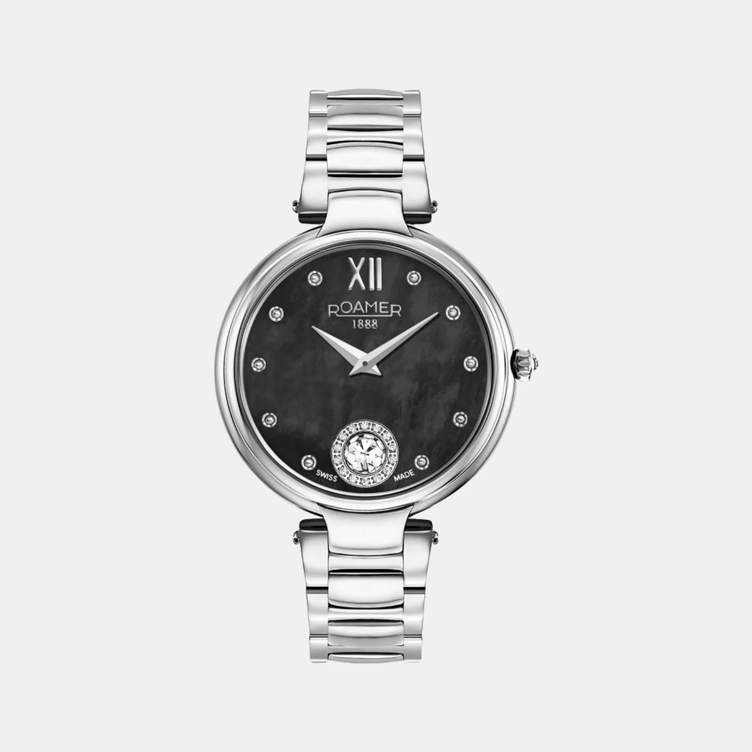 Aphrodite Women Quartz Black Dial Analog Stainless Steel Watch 600843 41 59 50