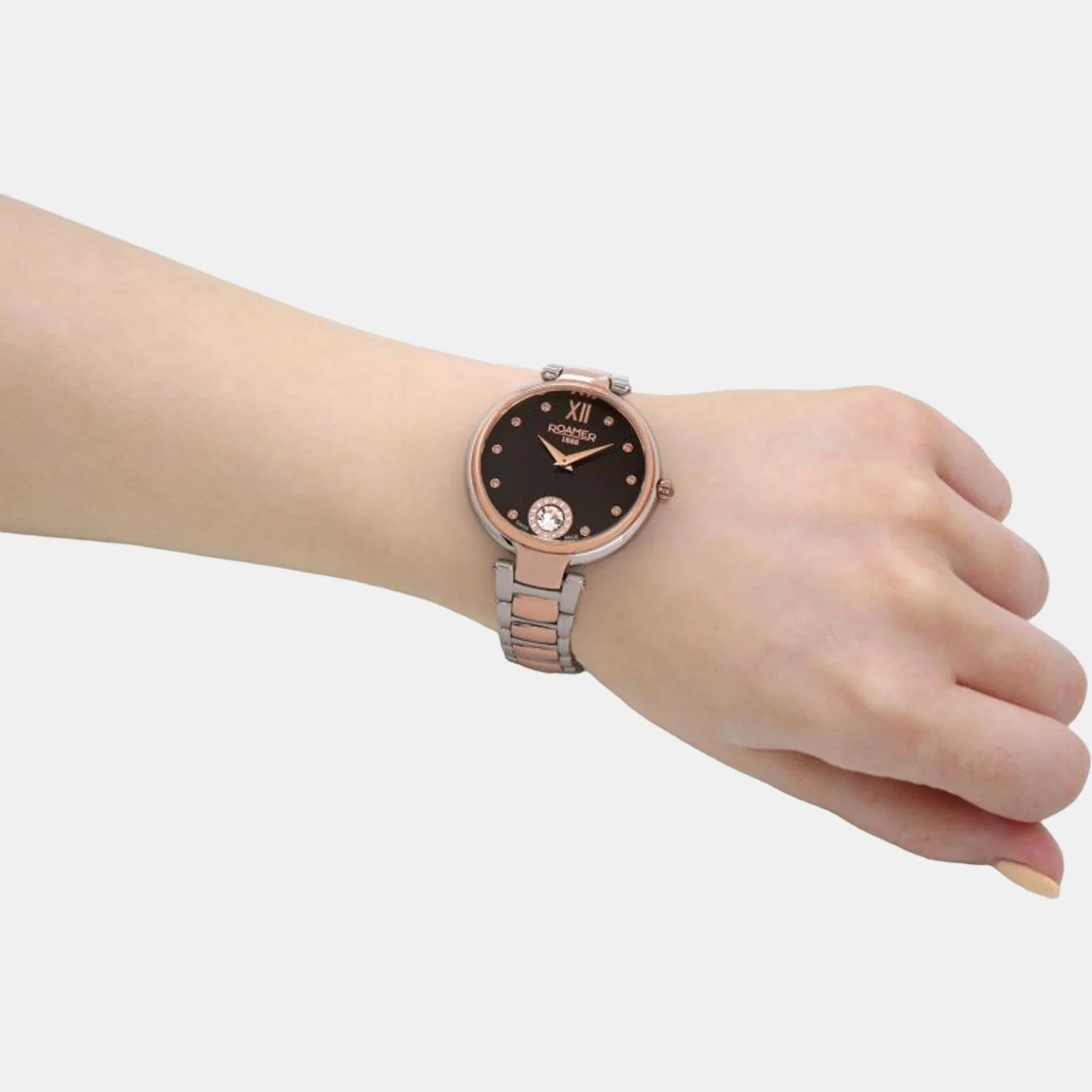 Aphrodite Women Quartz Brown Dial Analog Stainless Steel Watch 600843 49 69 50 - Image 4