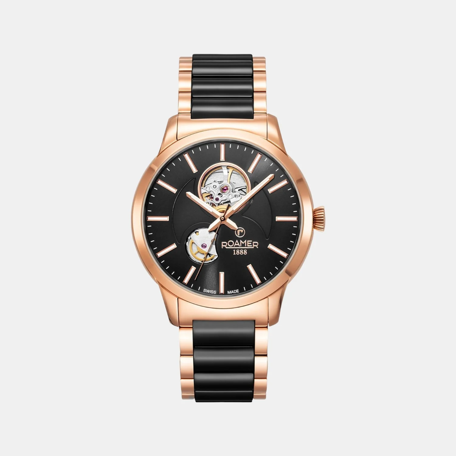 C-Line Men Automatic Black Dial Analog Ceramic Watch 672661 49 55 60