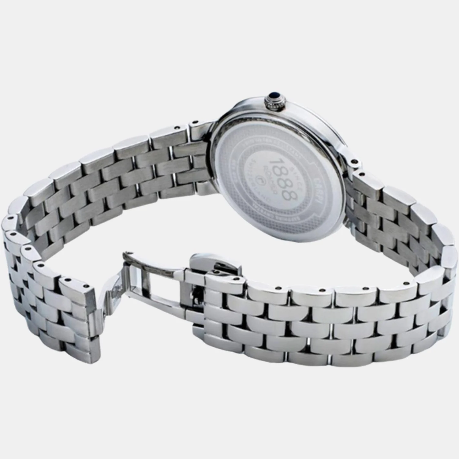 Capri Diamond Women Quartz Black Dial Analog Stainless Steel Watch 859845 41 59 50 - Image 5
