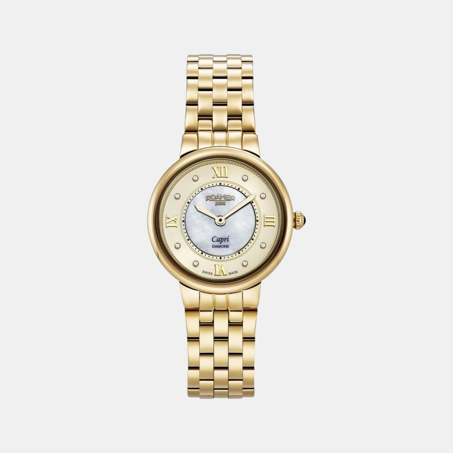 Capri Diamond Women Quartz White Dial Analog Stainless Steel Watch 859845 48 29 50 - Image 2