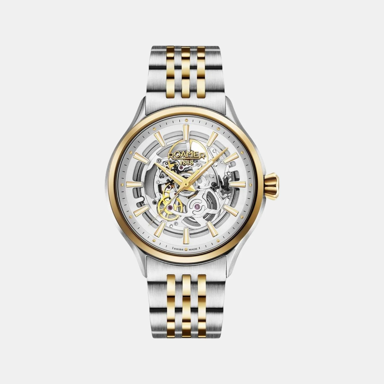 Competence Skeleton Men Automatic White Dial Analog Stainless Steel Watch 101663 47 15 10N - Image 3