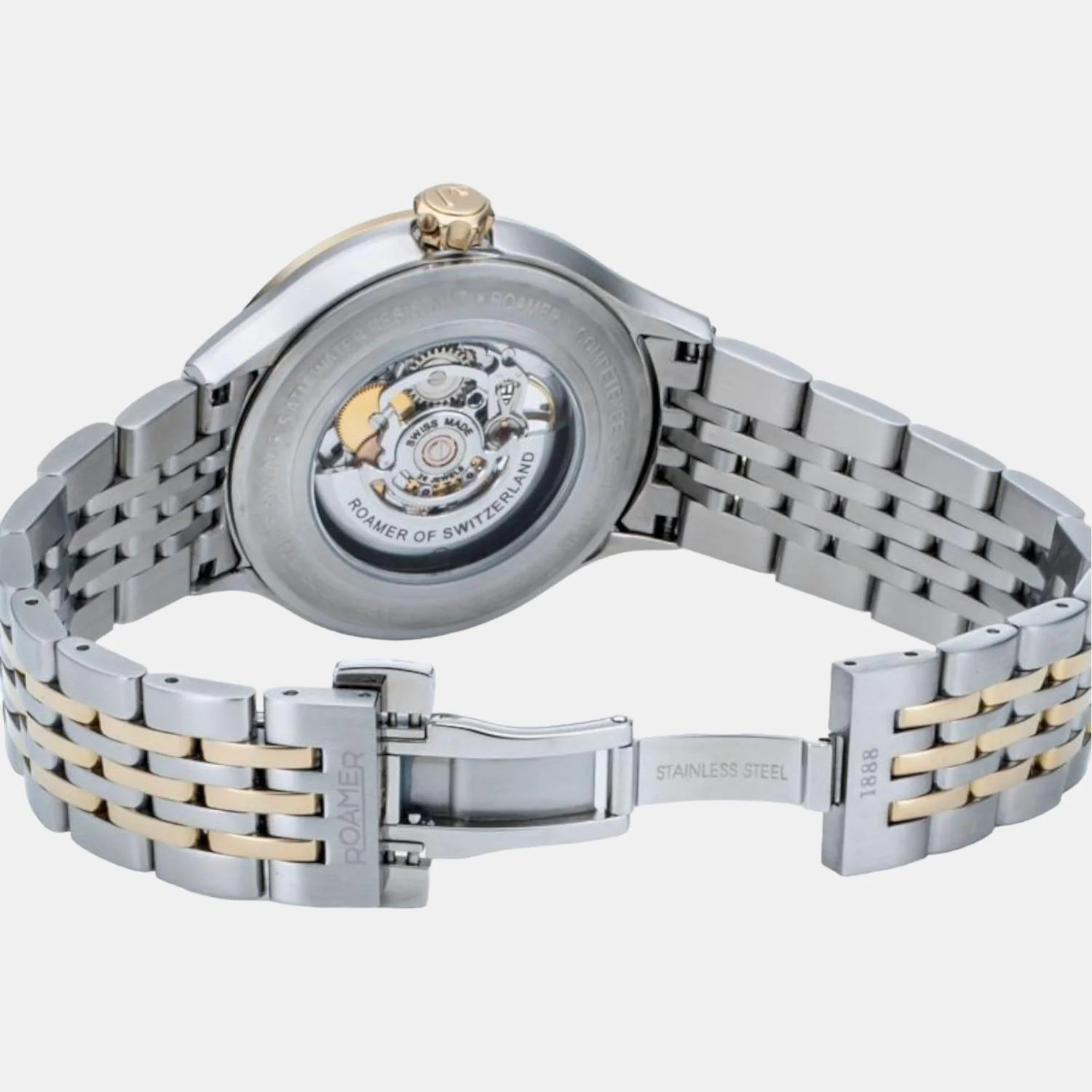 Competence Skeleton Men Automatic White Dial Analog Stainless Steel Watch 101663 47 15 10N - Image 5