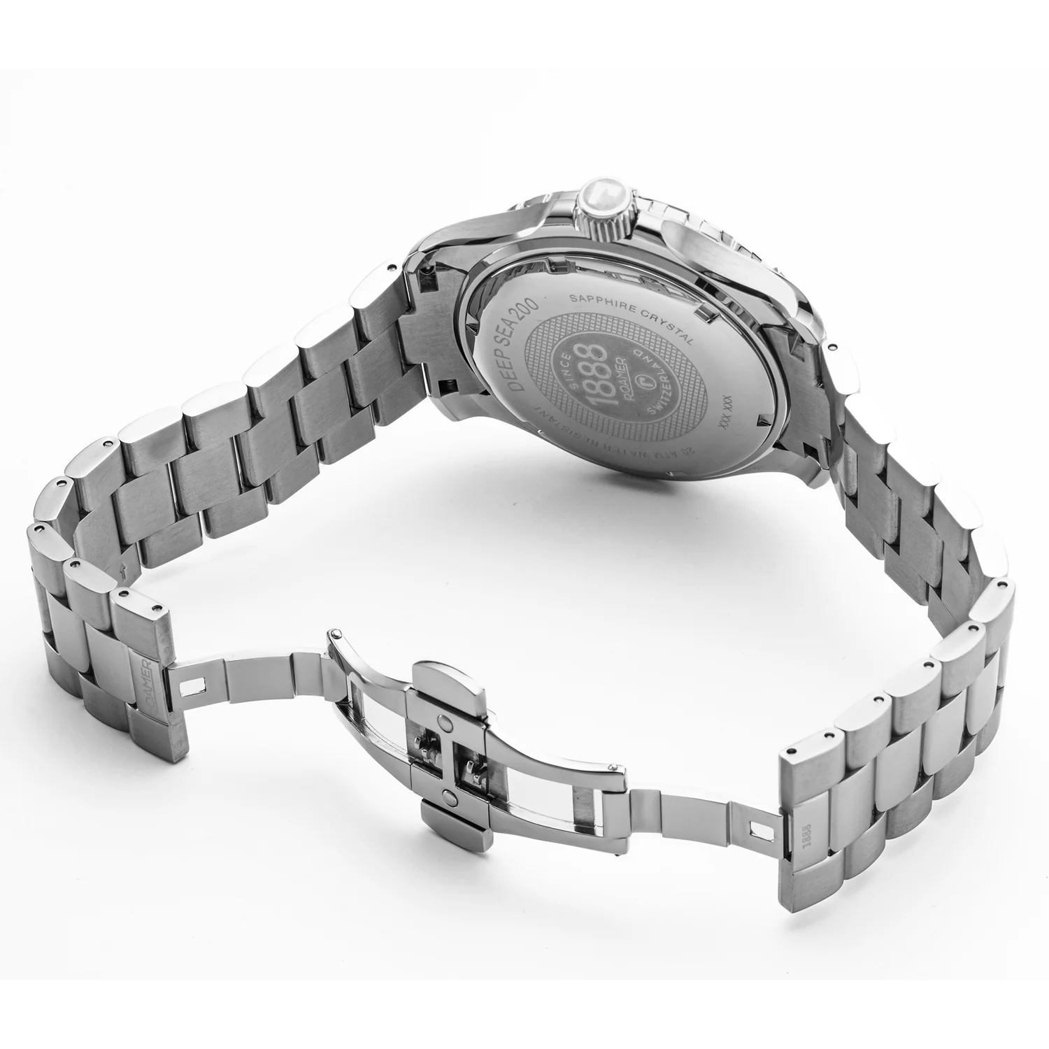 Deep Sea 200 Men Quartz Silver Dial Analog Stainless Steel Watch 860833 41 15 70 - Image 6