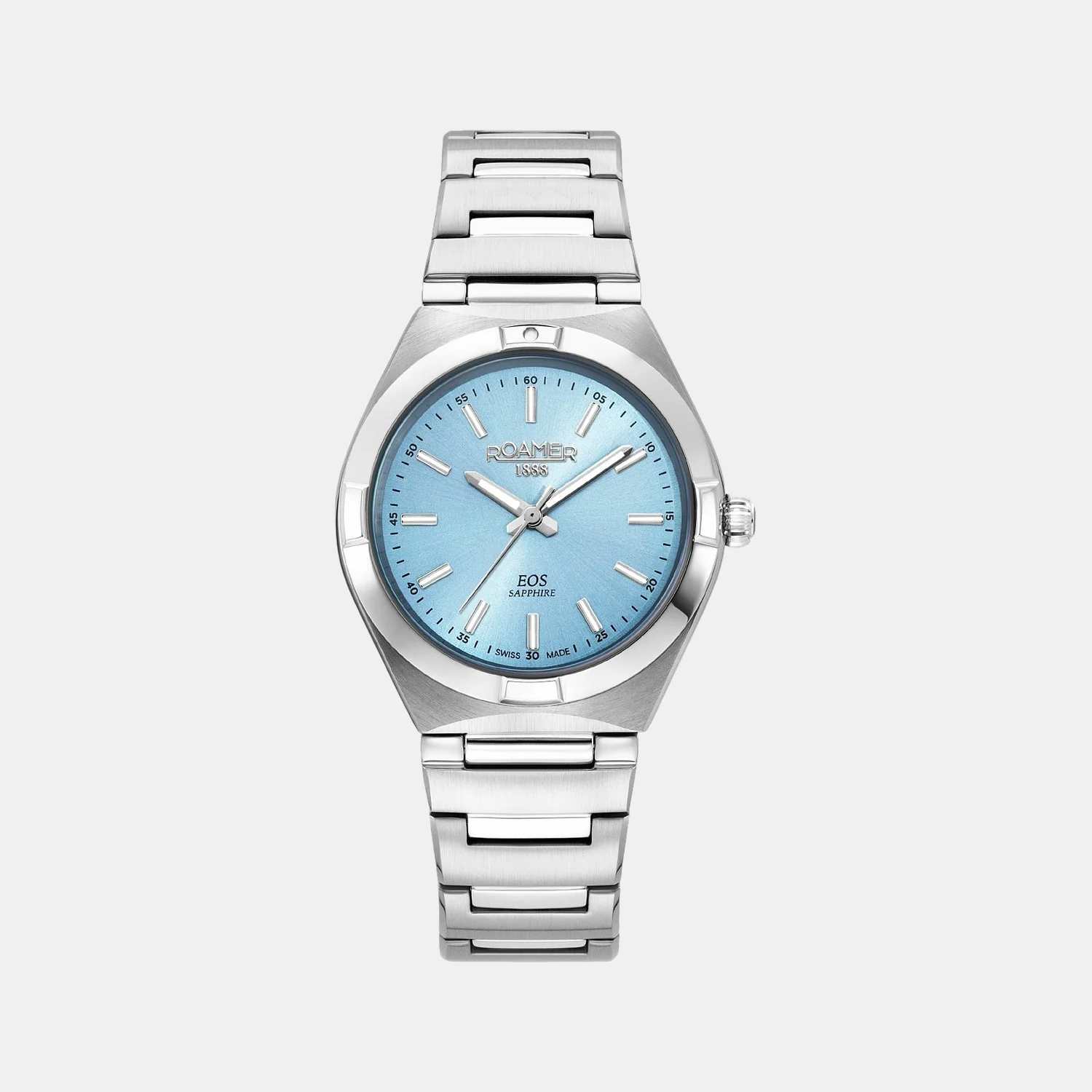 Eos Classic Women Quartz Light Blue Dial Analog Stainless Steel Watch 982847 41 05 20