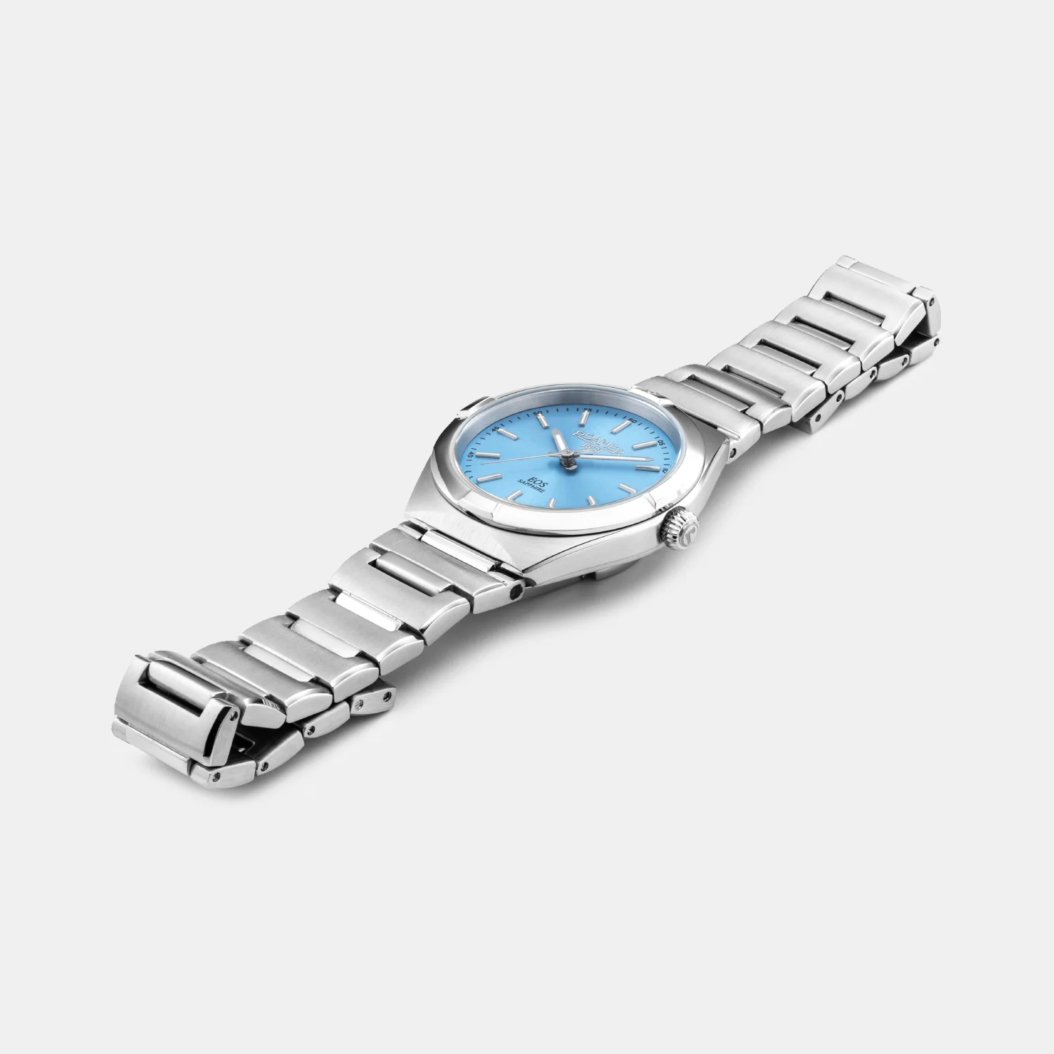 Eos Classic Women Quartz Light Blue Dial Analog Stainless Steel Watch 982847 41 05 20 - Image 5