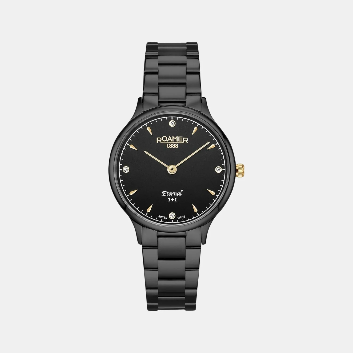 Eternal Women Quartz Grey Dial Analog Stainless Steel Watch 863857 45 55 50 - Image 2