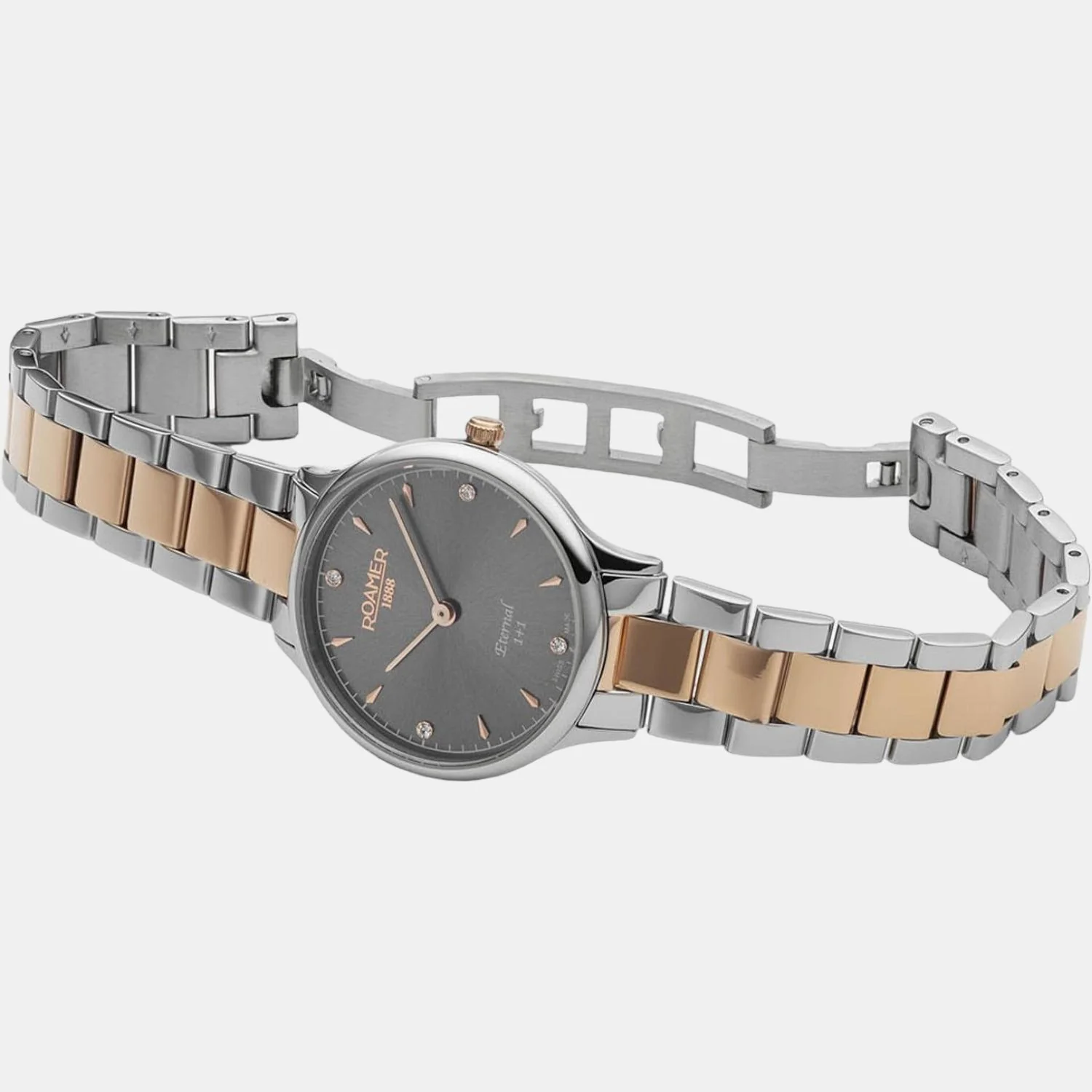 Eternal Women Quartz Grey Dial Analog Stainless Steel Watch 863857 49 55 50 - Image 2