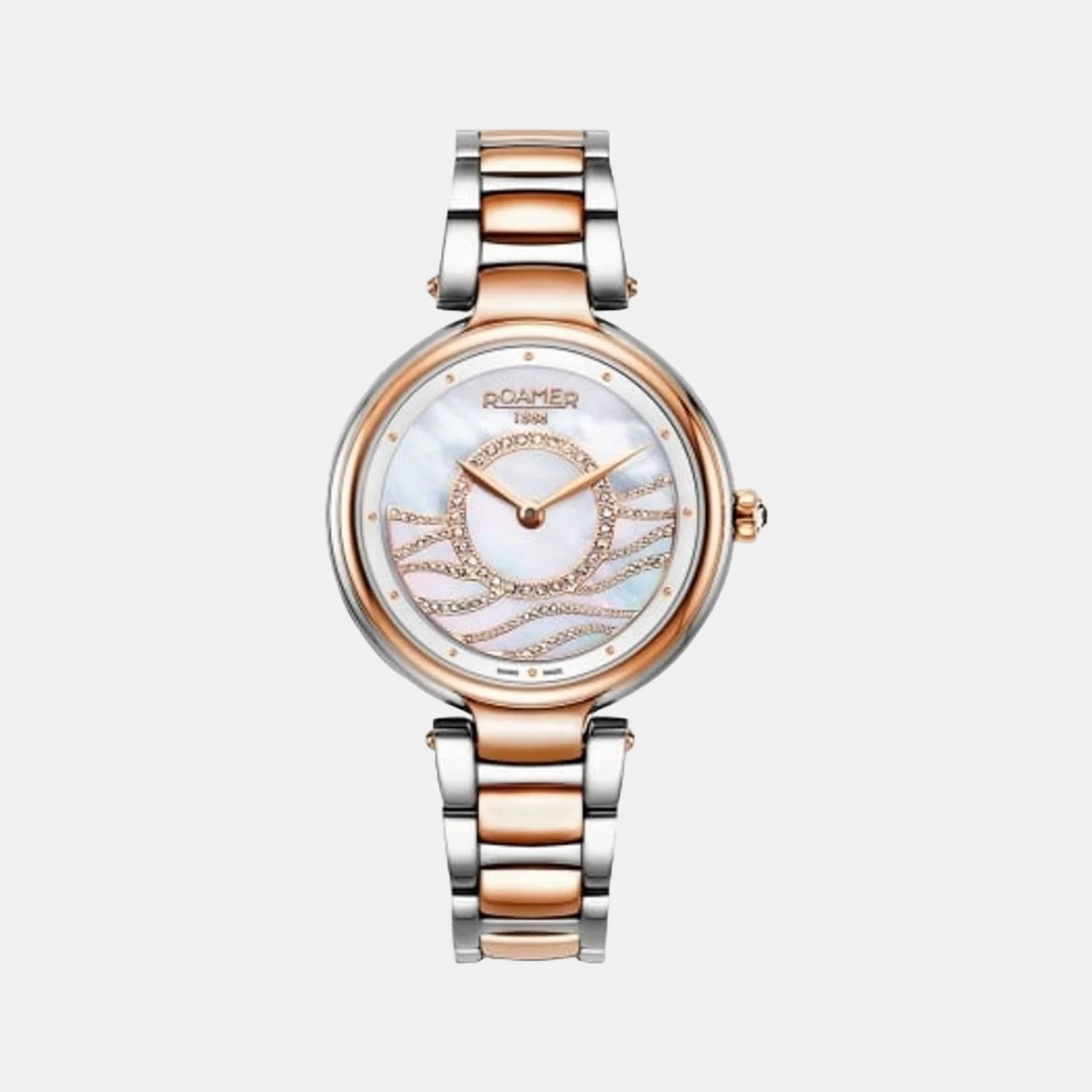 Lady Mermaid Women Quartz White Dial Analog Stainless Steel Watch 600857 49 15 50