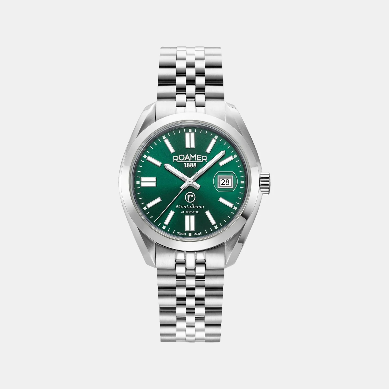 Montalbano Men Automatic Green Sunray Dial Analog Stainless Steel Watch 996983 41 75 20 - Image 2