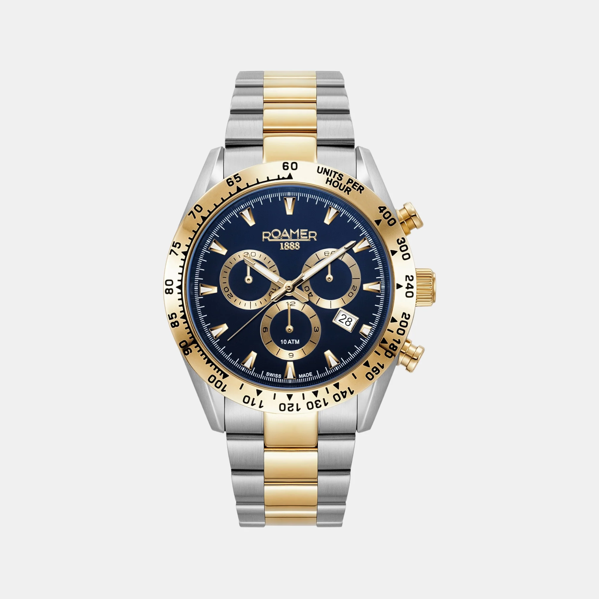 Monza 100 Men Quartz Blue Dial Chronograph Stainless Steel Watch 850837 47 45 20