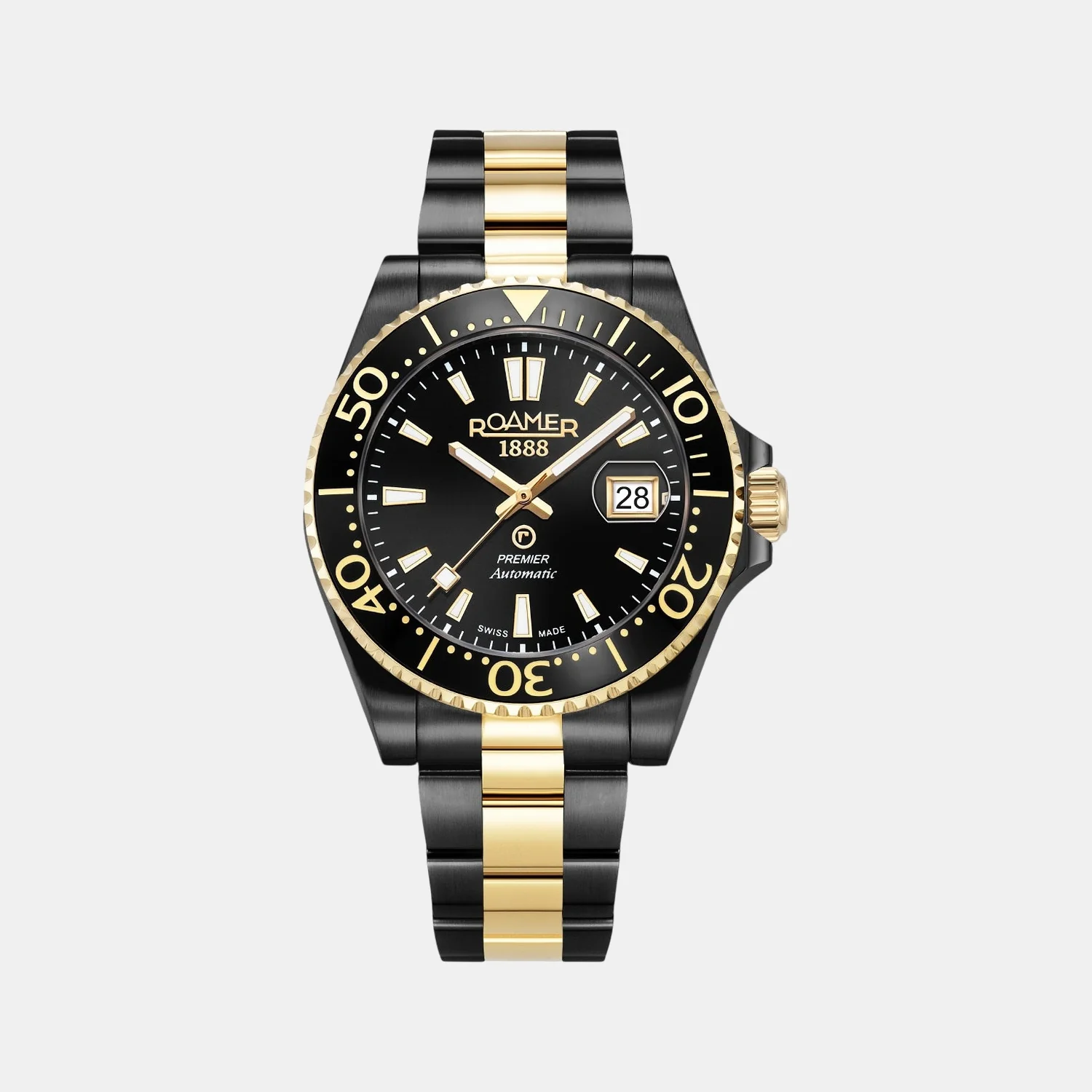 Premier Men Automatic Black Sunray Dial Analog Stainless Steel Watch 986983 45 85 20 - Image 2