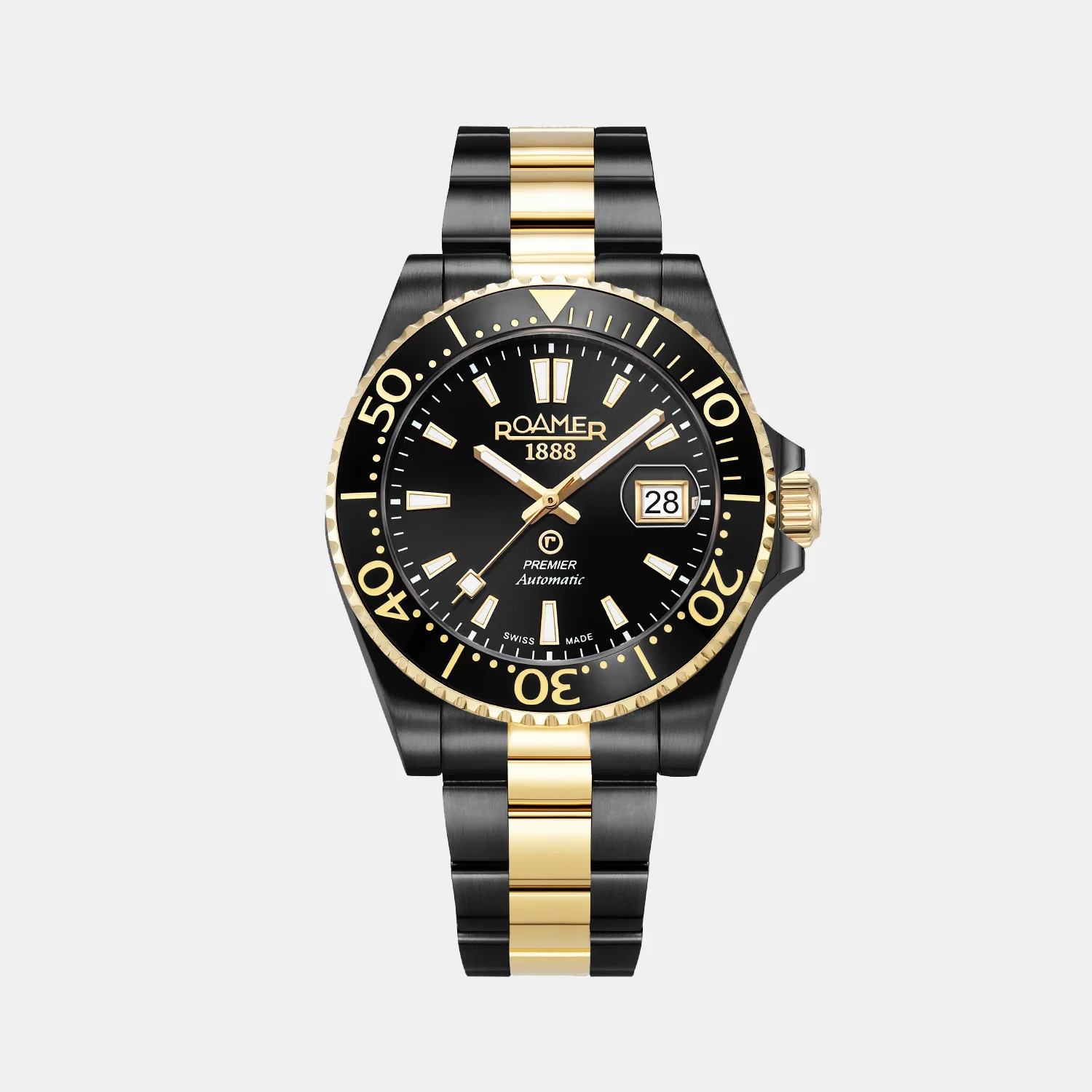 Premier Men Automatic Black Sunray Dial Analog Stainless Steel Watch 986983 45 85 20 - Image 3