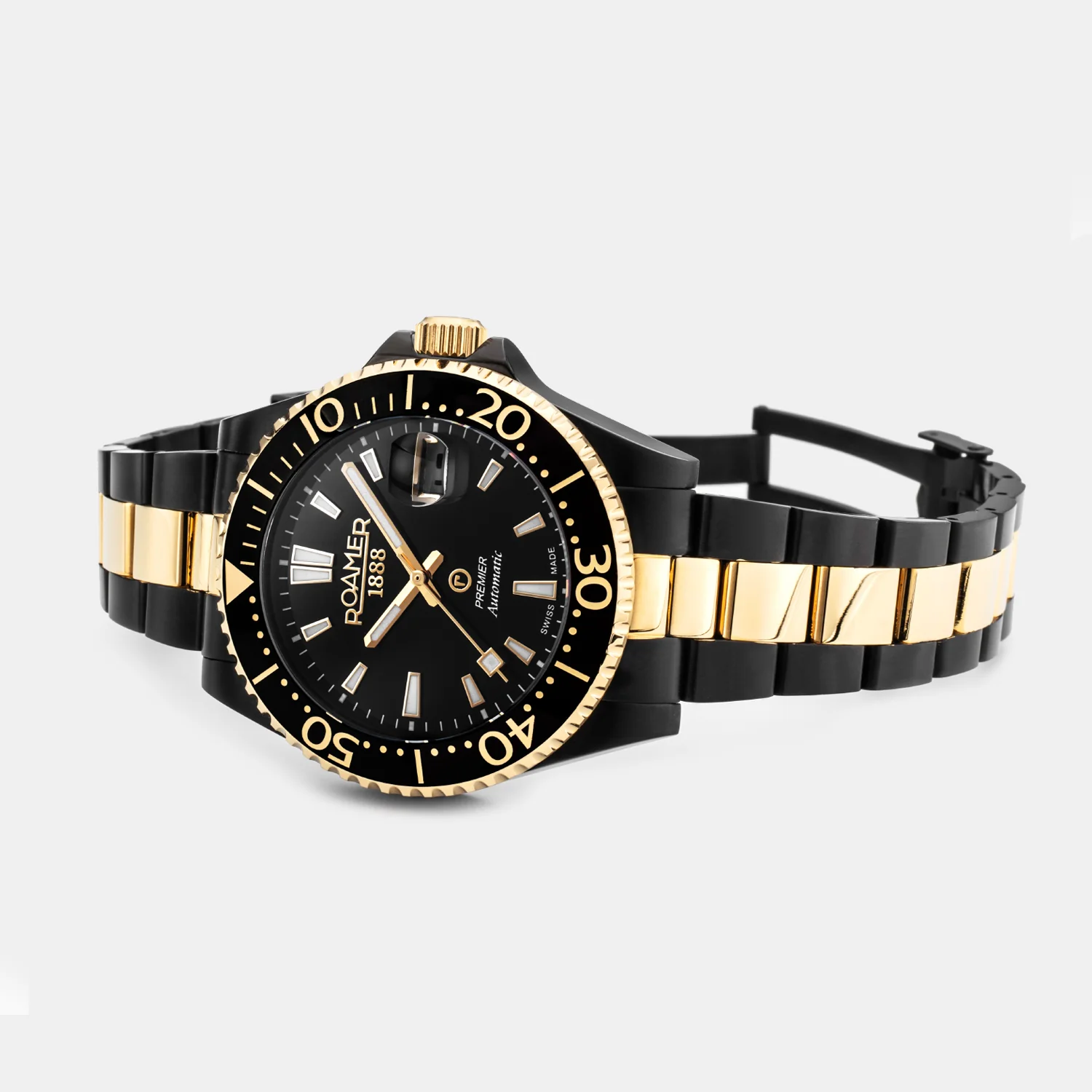 Premier Men Automatic Black Sunray Dial Analog Stainless Steel Watch 986983 45 85 20 - Image 4