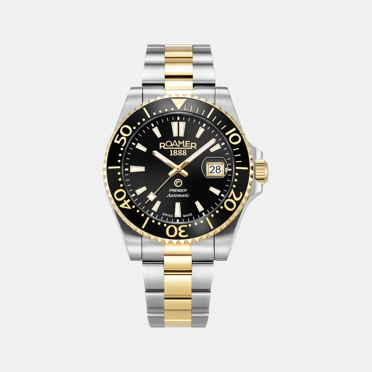 Premier Men Automatic Black Sunray Dial Analog Stainless Steel Watch 986983 47 85 21