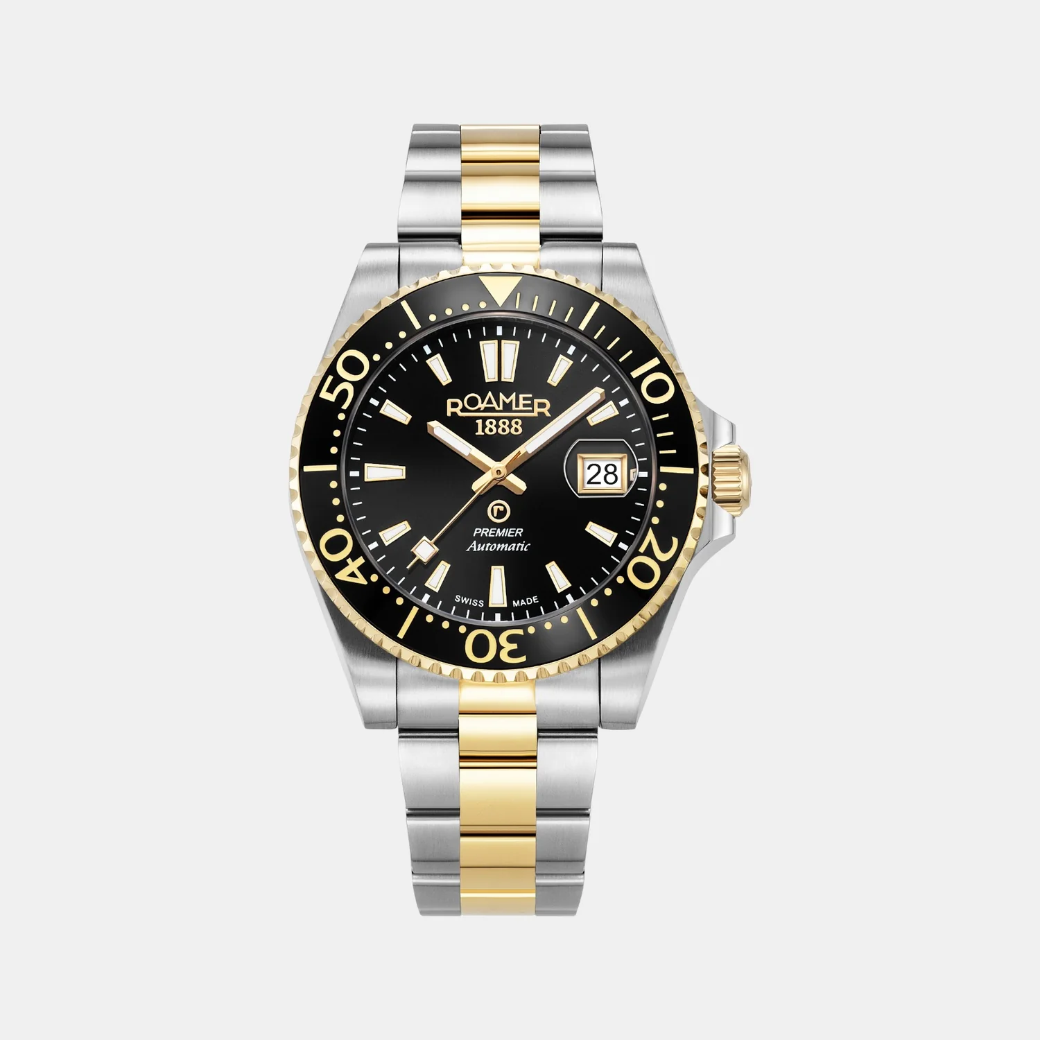 Premier Men Automatic Black Sunray Dial Analog Stainless Steel Watch 986983 47 85 21 - Image 2