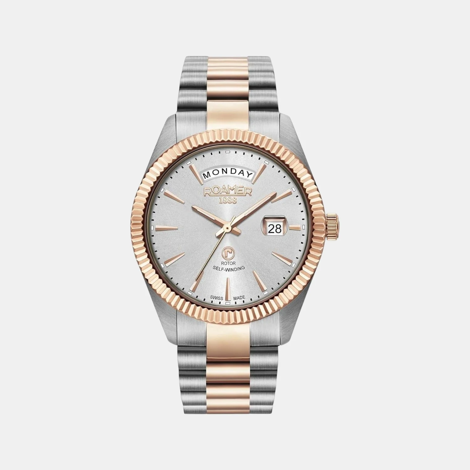 Primeline Daydate Men Automatic Silver Dial Analog Stainless Steel Watch 981662 47 15 90 - Image 2