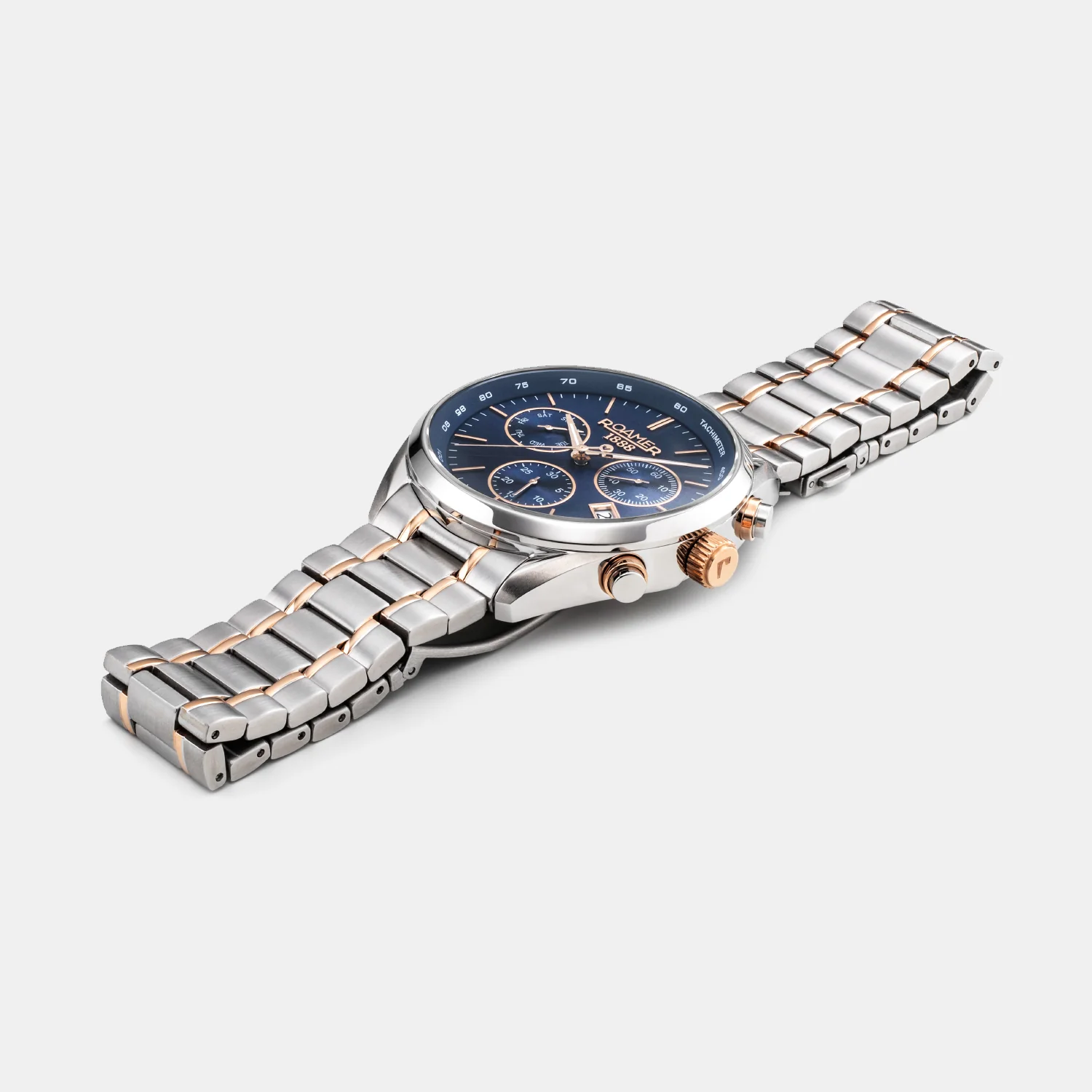Pro Chrono Men Quartz Blue Sunray Dial Chronograph Stainless Steel Watch 993819 47 45 20 - Image 5