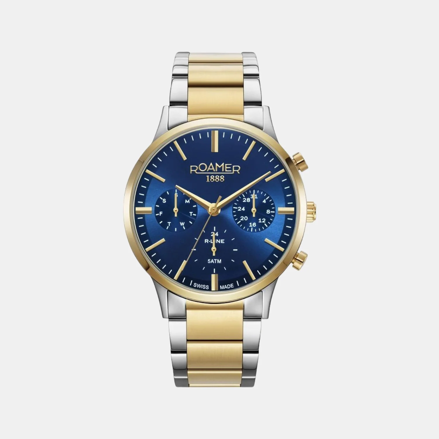 R-Line Men Quartz Blue Dial Analog Stainless Steel Watch 718982 48 45 70
