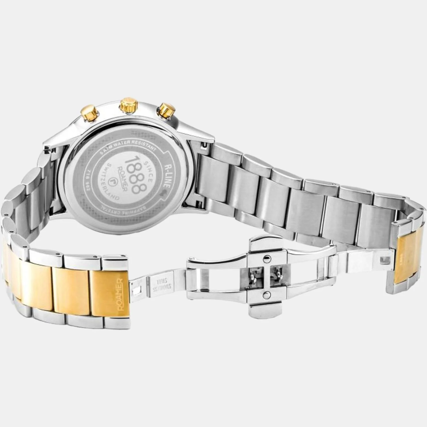R-Line Men Quartz Blue Dial Analog Stainless Steel Watch 718982 48 45 70 - Image 2