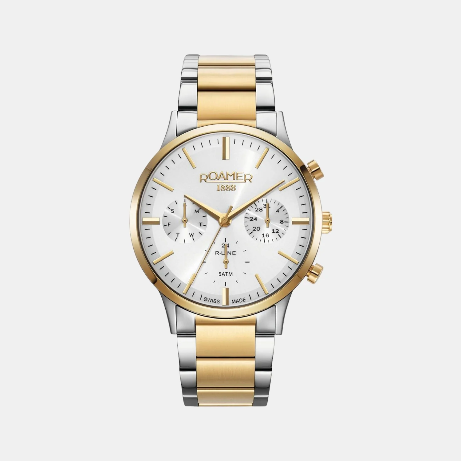R-Line Men Quartz Silver Dial Analog Stainless Steel Watch 718982 48 15 70 - Image 3