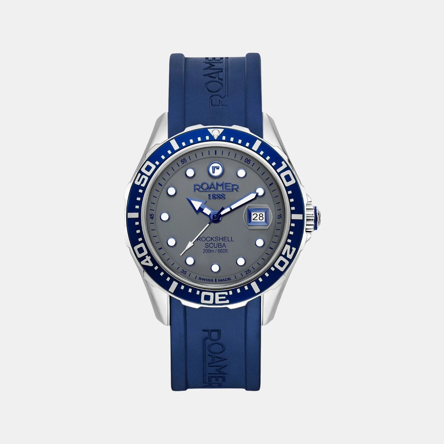 Rockshell Mark III Scuba Men Quartz Grey Dial Analog Rubber Watch 867833 41 55 02 - Image 2