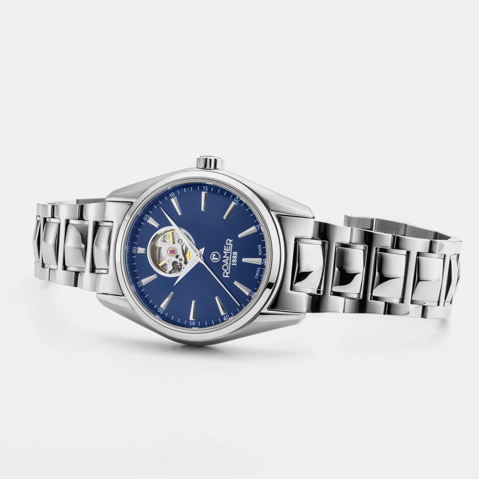 Searock Master Men Mechanical Blue Dial Analog Stainless Steel Watch 984985 41 45 20 - Image 5