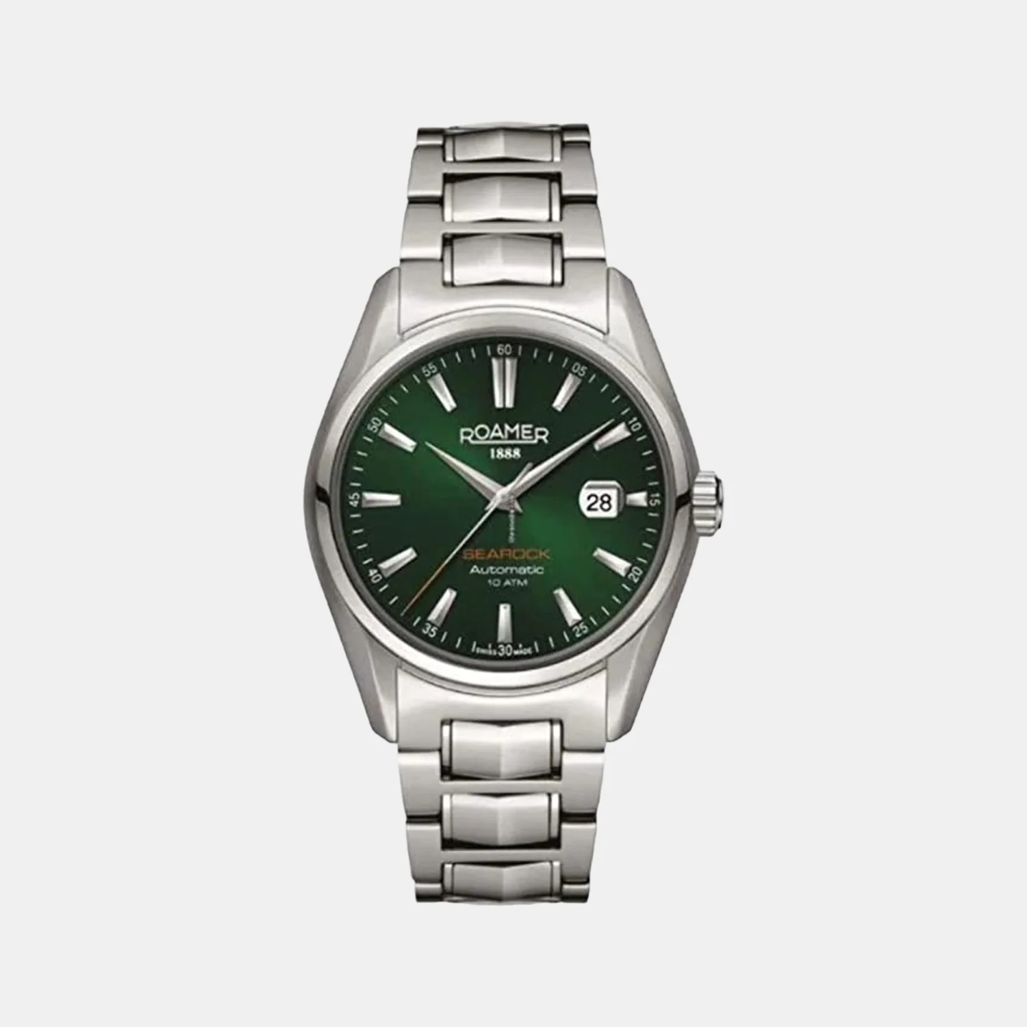 Searock Men Automatic Green Dial Analog Stainless Steel Watch 210633 41 75 20