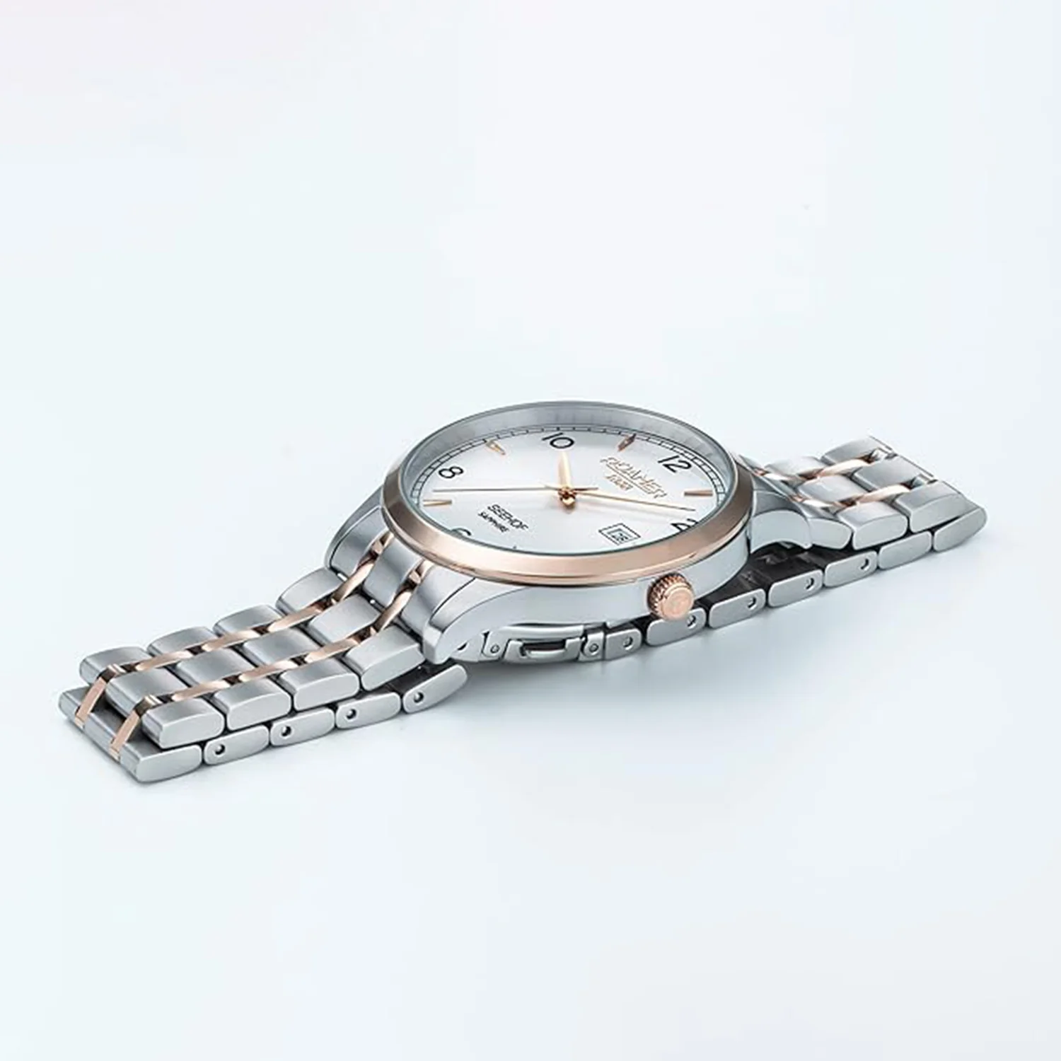Seehof Men Quartz Silver Dial Analog Stainless Steel Watch 509833 49 14 20 - Image 2