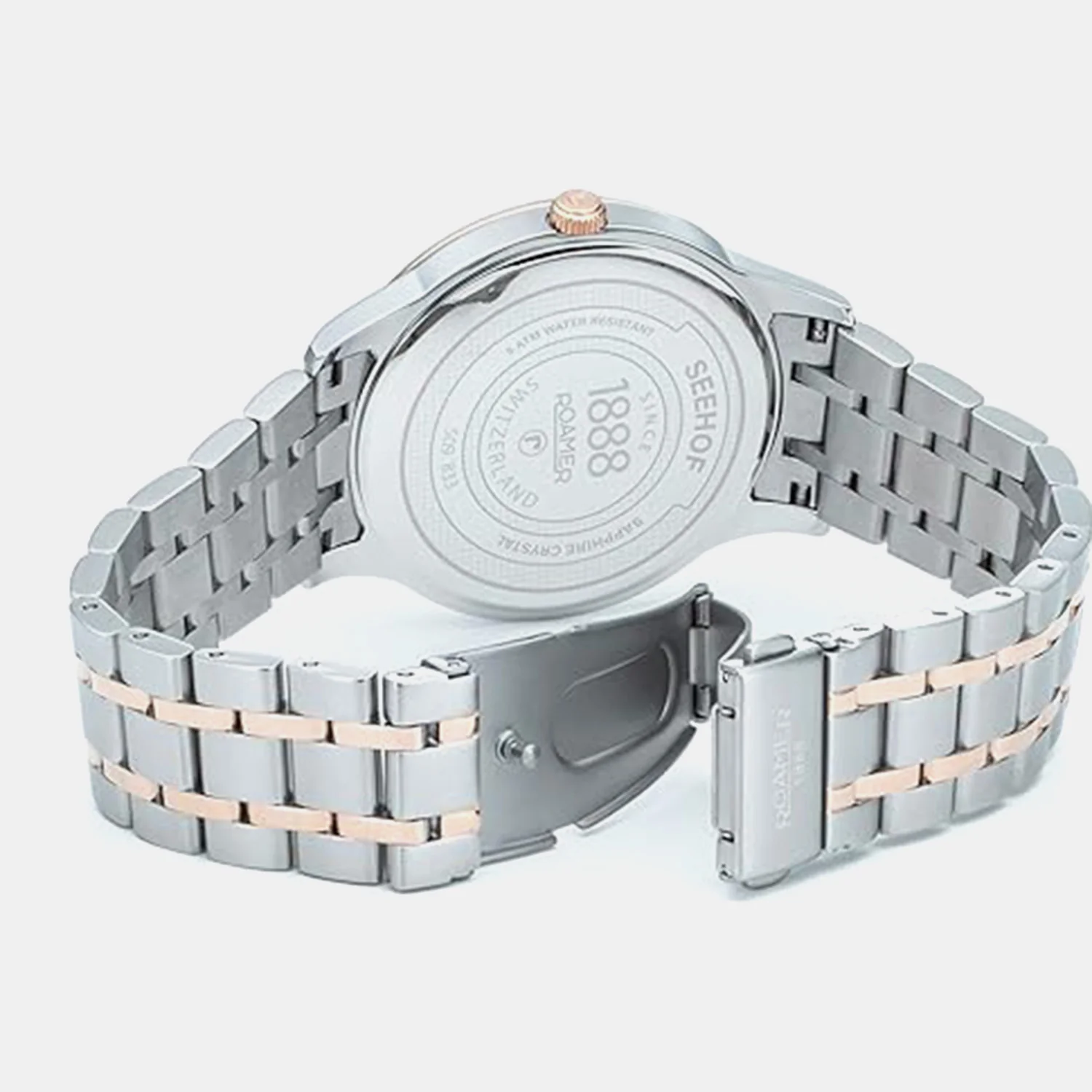 Seehof Men Quartz Silver Dial Analog Stainless Steel Watch 509833 49 14 20 - Image 3