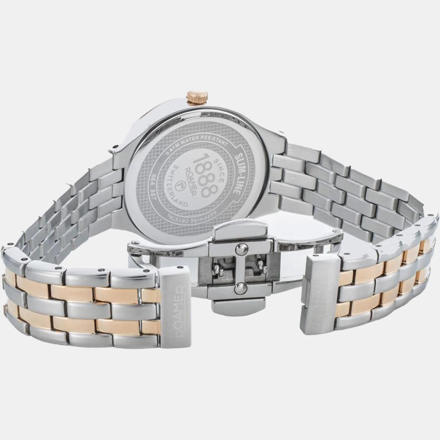 Slim-Line Women Automatic Grey Dial Analog Stainless Steel Watch 864857 49 55 50 - Image 3