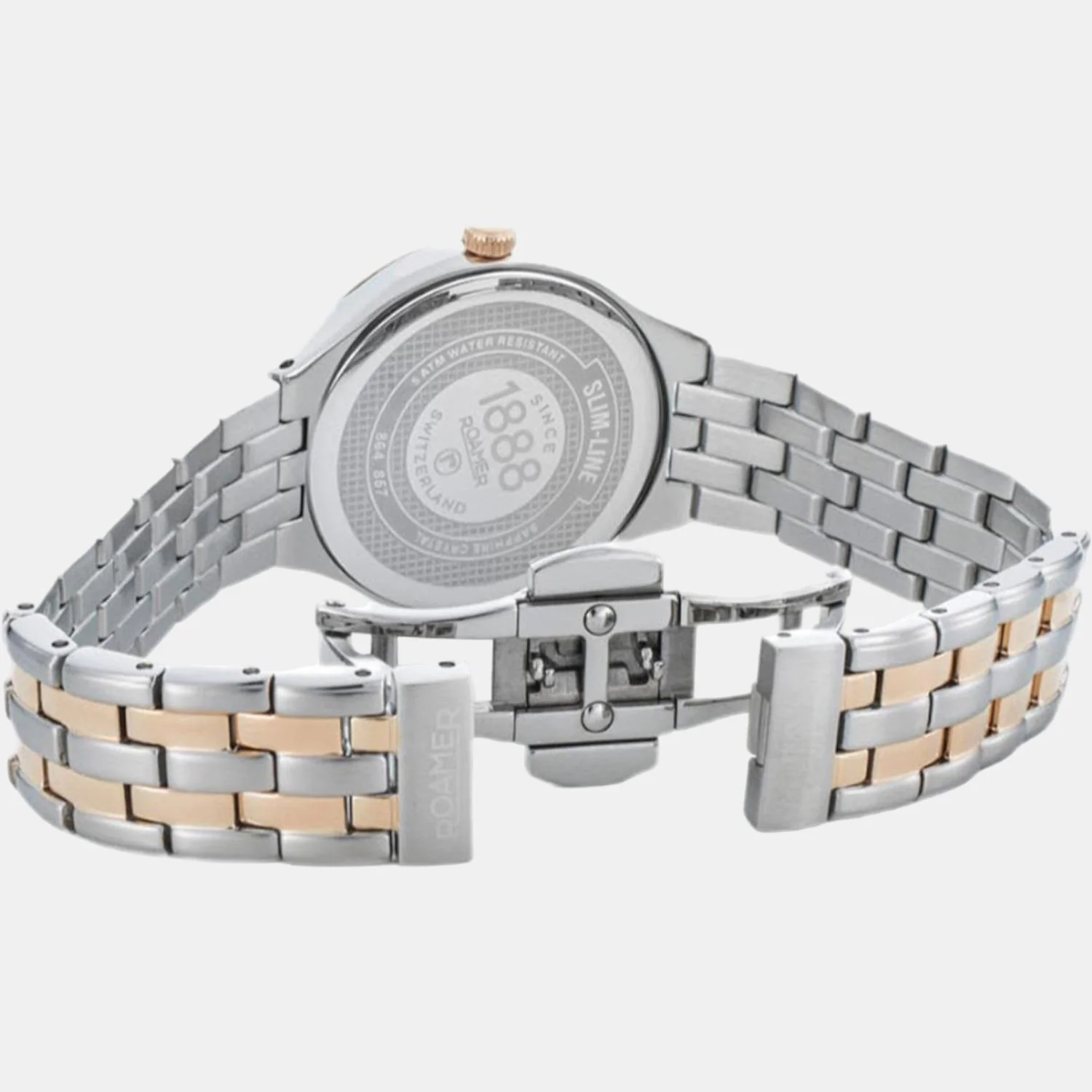 Slim-Line Women Quartz Mother Of Pearl Dial Analog Stainless Steel Watch 864857 49 40 50 - Image 4