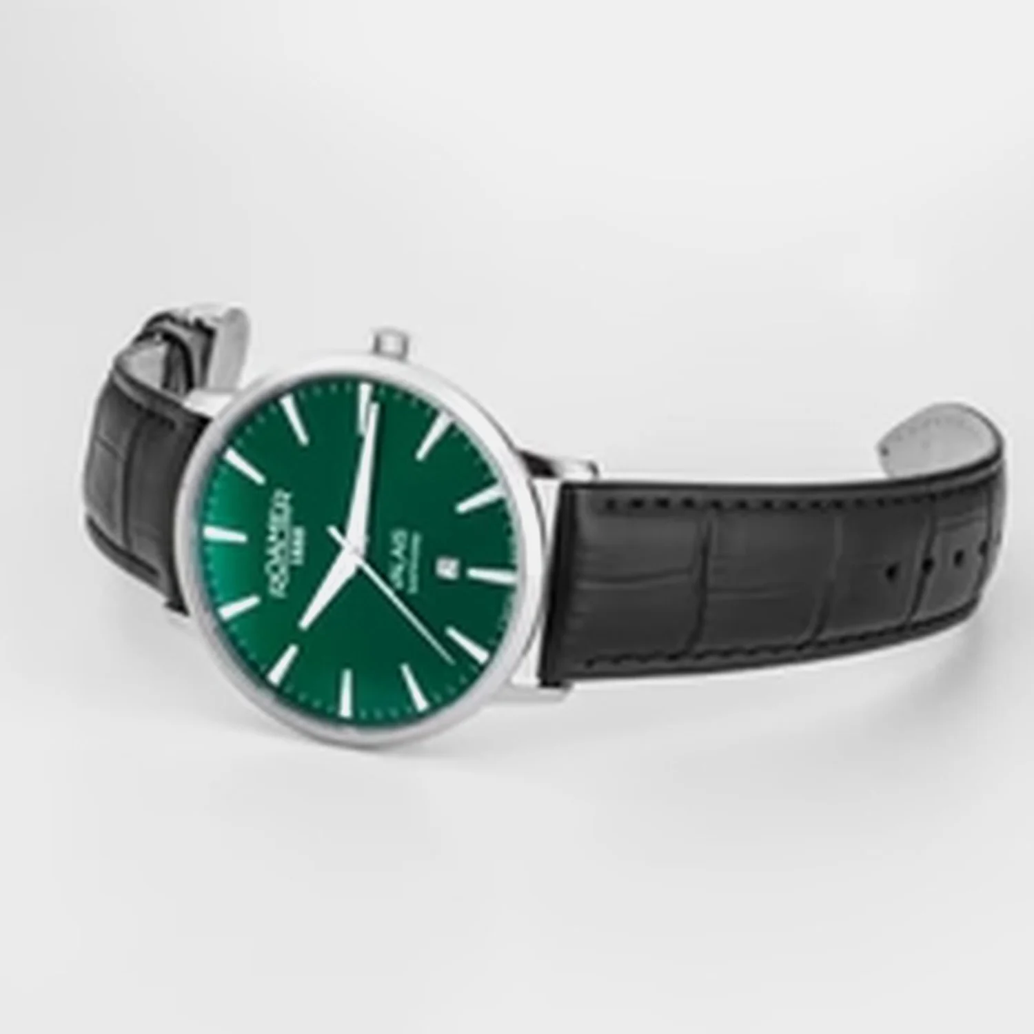 Valais Men Quartz Green Dial Analog Leather Watch 988833 41 75 05 - Image 4