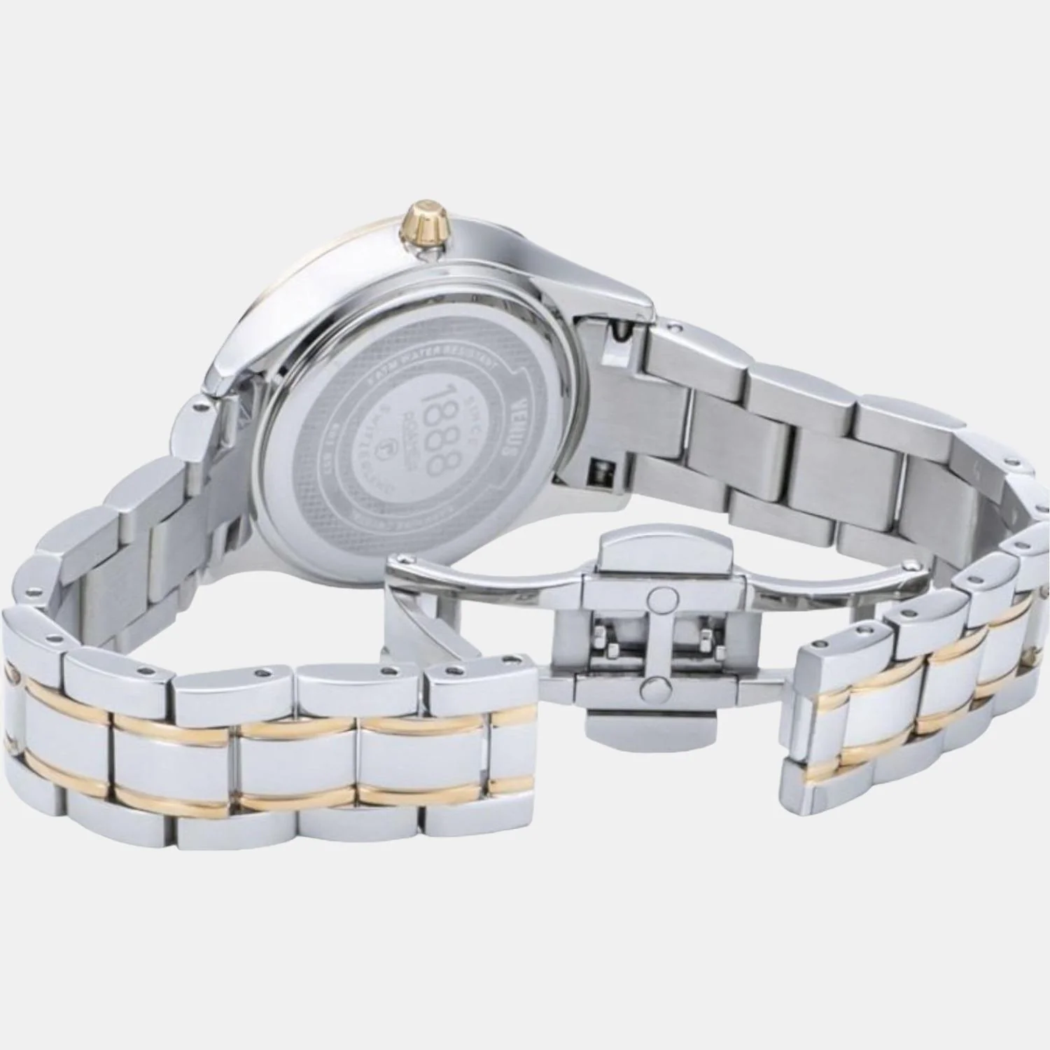 Venus Diamond Women Quartz White Dial Analog Stainless Steel Watch 601857 47 89 20 - Image 2