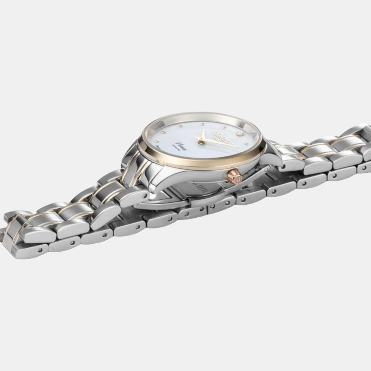 Venus Diamond Women Quartz White Dial Analog Stainless Steel Watch 601857 47 89 20 - Image 3