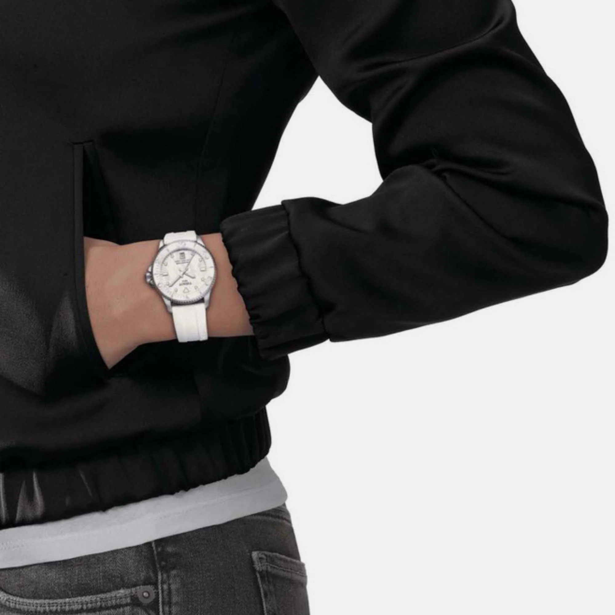 Seastar 1000 Unisex White Analog Silicon Watch T1202101711600 - Image 7