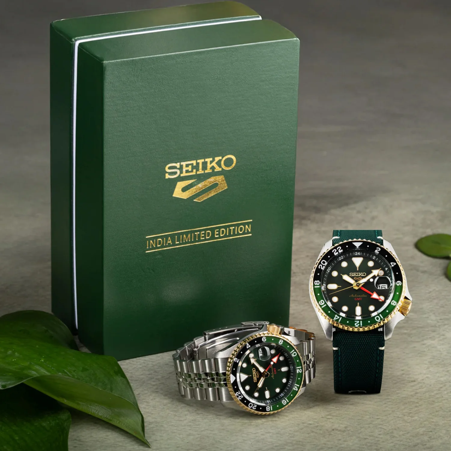5 Sports Forest Green Sunrise - India Limited Edition Men Automatic Analog Stainless Steel Watch SSK050K1 - Image 4